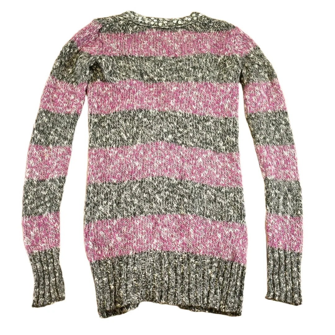 Vintage 1990s Mudd Abstract Knit Cardigan Sweater Women's Long XS from propervintagecanada