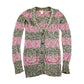 Vintage 1990s Mudd Abstract Knit Cardigan Sweater Women's Long XS from propervintagecanada