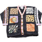 Vintage 1990s Multi Animal Print Cardigan Sweater Men's XL from propervintagecanada