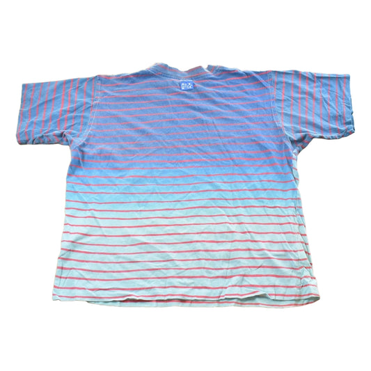Vintage 1990s Multicolor Striped T Shirt Mens L from propervintagecanada