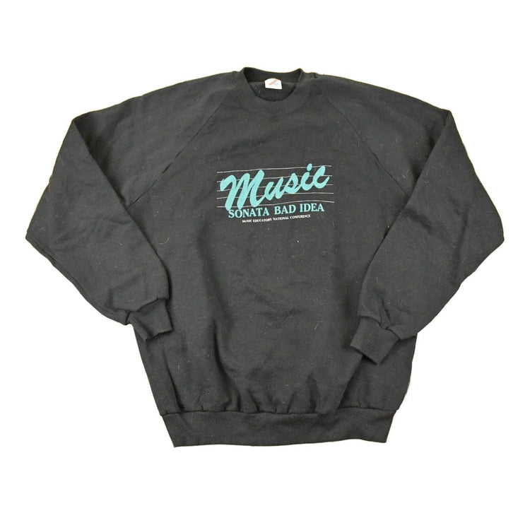 Vintage 1990s Music Sonata Bad Idea Graphic Print Crewneck Sweatshirt Men's L from propervintagecanada