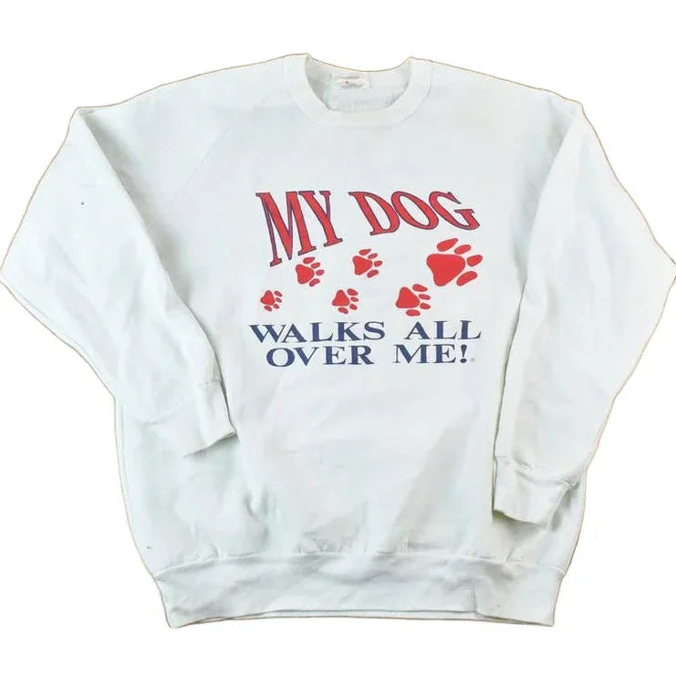 Vintage 1990s My Dog Outdoorsman Crewneck Sweatshirt Men's Medium from propervintagecanada