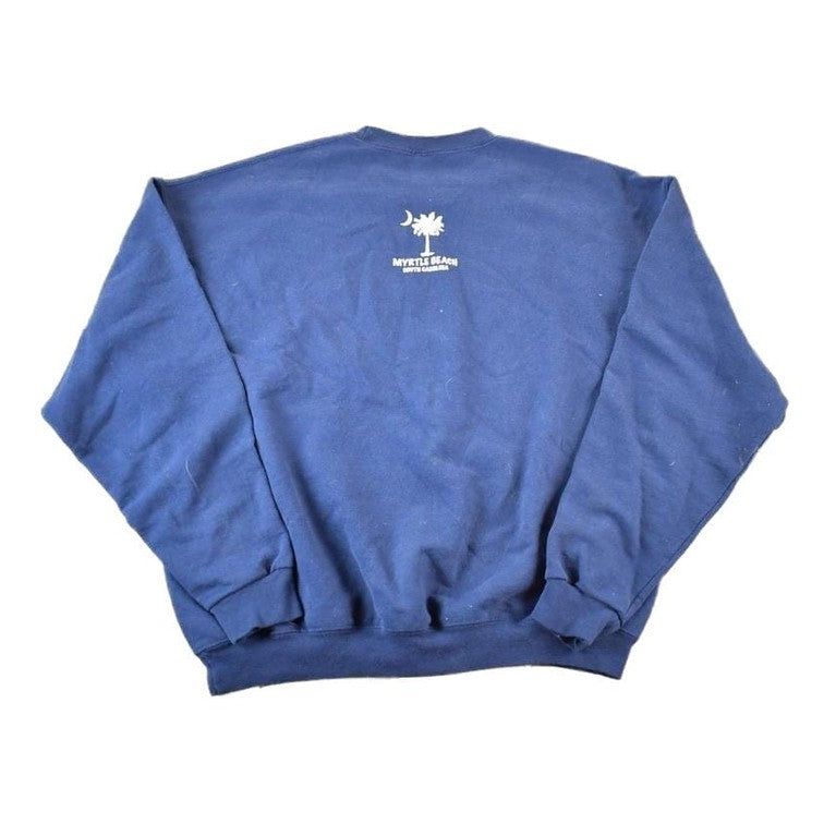 Vintage 1990s Myrtle Beach Souvenir Crewneck Sweatshirt Made In USA Men's XL from propervintagecanada
