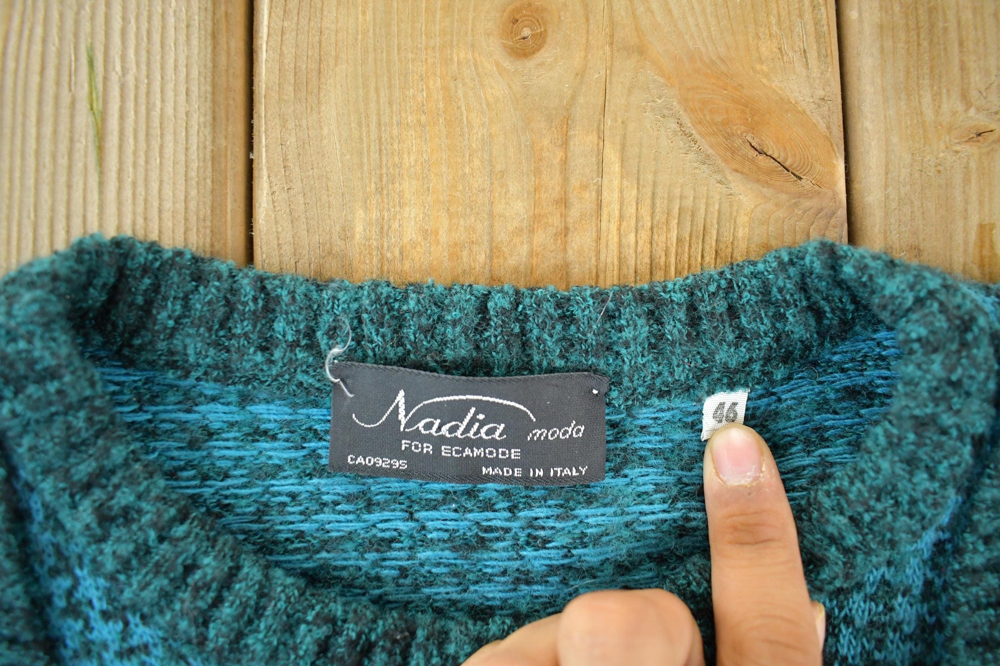 Vintage 1990s Nadia Moda Wool Knit Sweater Women's M from propervintagecanada