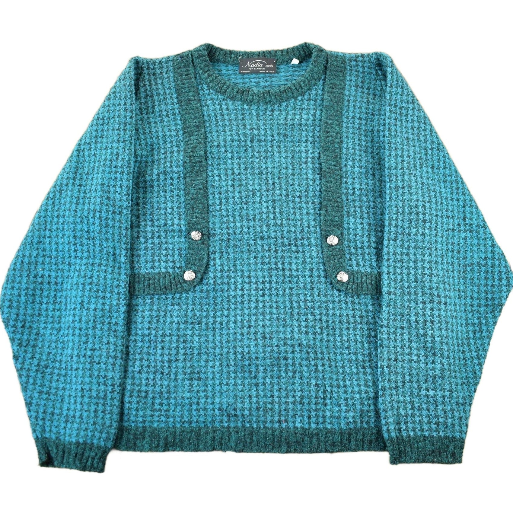 Vintage 1990s Nadia Moda Wool Knit Sweater Women's M from propervintagecanada