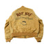 Vintage 1990s Naf Naf Nubuck Leather Flight Bomber Jacket Men&