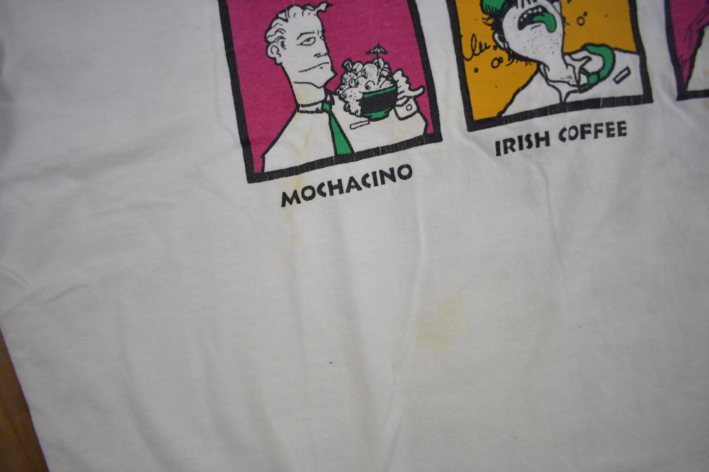 Vintage 1990s Name That Coffee Graphic T Shirt Men's Large from propervintagecanada