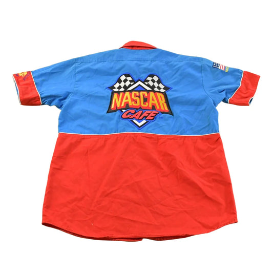 Vintage 1990s NASCAR Cafe Pit Crew Shirt Men's S from propervintagecanada