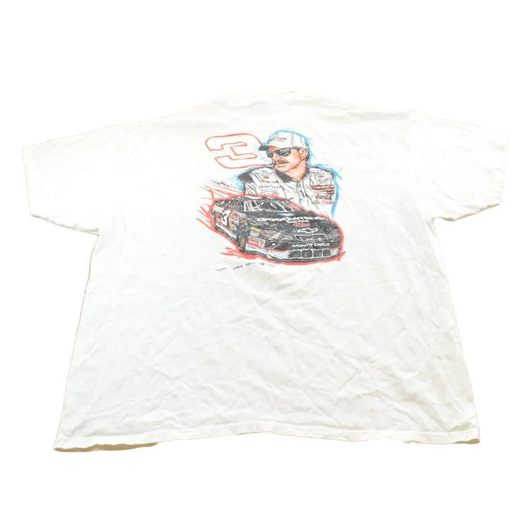 Vintage 1990s NASCAR Dale Earnhardt Graphic Racing T-Shirt Mens 3XL from propervintagecanada