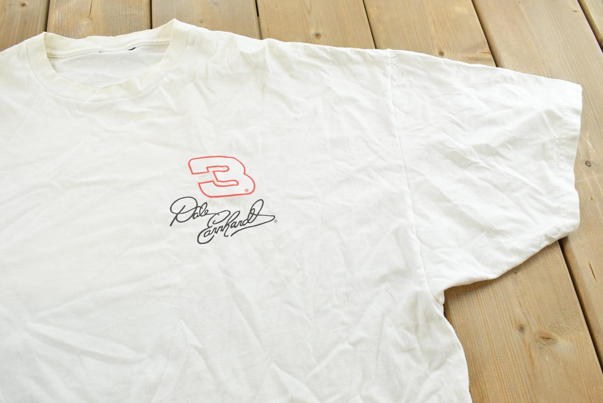 Vintage 1990s NASCAR Dale Earnhardt Graphic Racing T-Shirt Mens 3XL from propervintagecanada