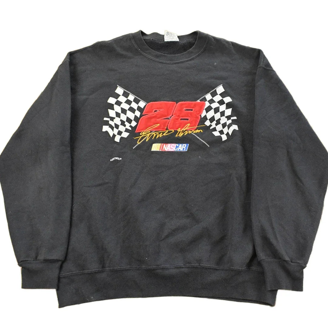 Vintage 1990s Nascar Ernie Irvan Crewneck Sweatshirt Men's Large / 90s NASCAR Racing Print / Vintage Racing Sweater / Nutmeg Mills from propervintagecanada