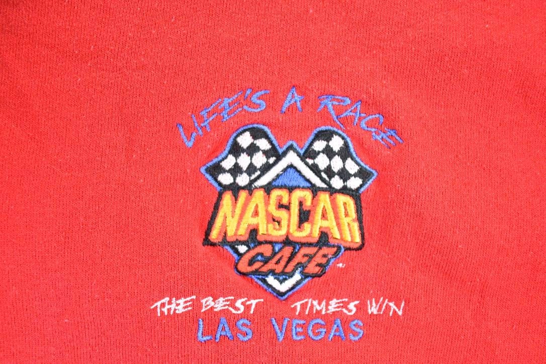 Vintage 1990s Nascar Life's A Race Las Vegas Crewneck Sweatshirt Mens L from propervintagecanada
