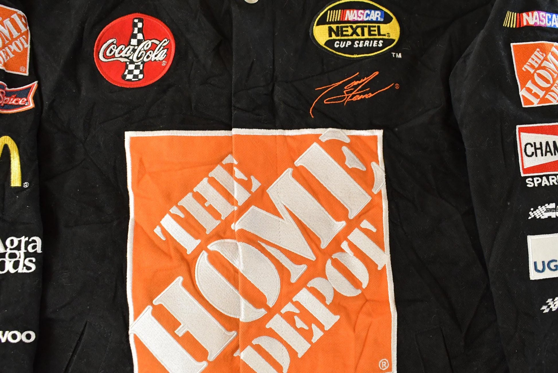 Vintage 1990s NASCAR Tony Stewart Home Depot Racing Jacket Men's M / Chase Authentics / 90s Race Wear / Racing Car Promo / Americana from propervintagecanada