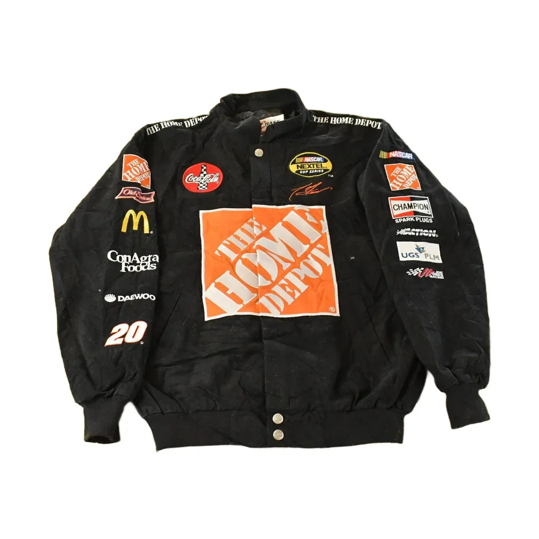 Vintage 1990s NASCAR Tony Stewart Home Depot Racing Jacket Men's M / Chase Authentics / 90s Race Wear / Racing Car Promo / Americana from propervintagecanada