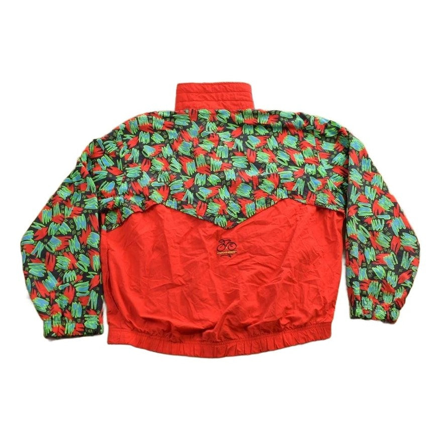 Vintage 1990s Nashbar Cycling Abstract Pattern Windbreaker Jacket Men's 2XL from propervintagecanada