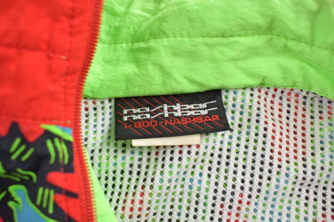 Vintage 1990s Nashbar Cycling Abstract Pattern Windbreaker Jacket Men's 2XL from propervintagecanada