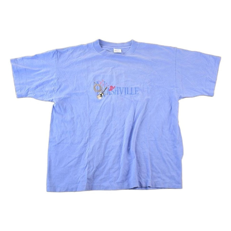 Vintage 1990s Nashville Souvenir Single Stitch Graphic Print T-Shirt Men's XL from propervintagecanada