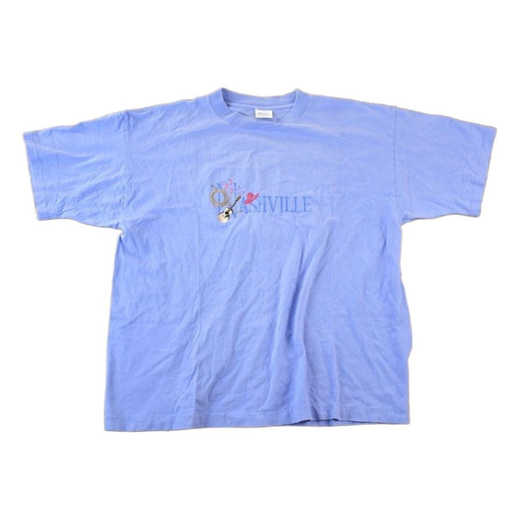 Vintage 1990s Nashville Souvenir Single Stitch Graphic Print T-Shirt Men's XL from propervintagecanada