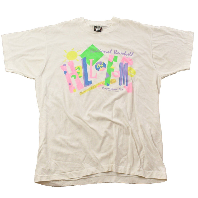 Vintage 1990s National Baseball Hall Of Fame Graphic T-Shirt Men's Large from propervintagecanada