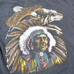 Vintage 1990s Native American Graphic T Shirt Men's Medium from propervintagecanada