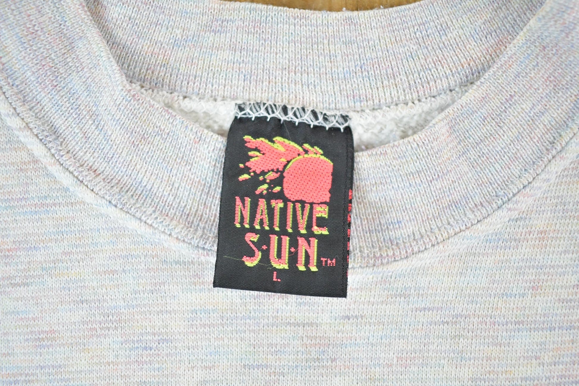 Vintage 1990s Native Sun Scarecrow Crewneck Sweatshirt Womens M from propervintagecanada
