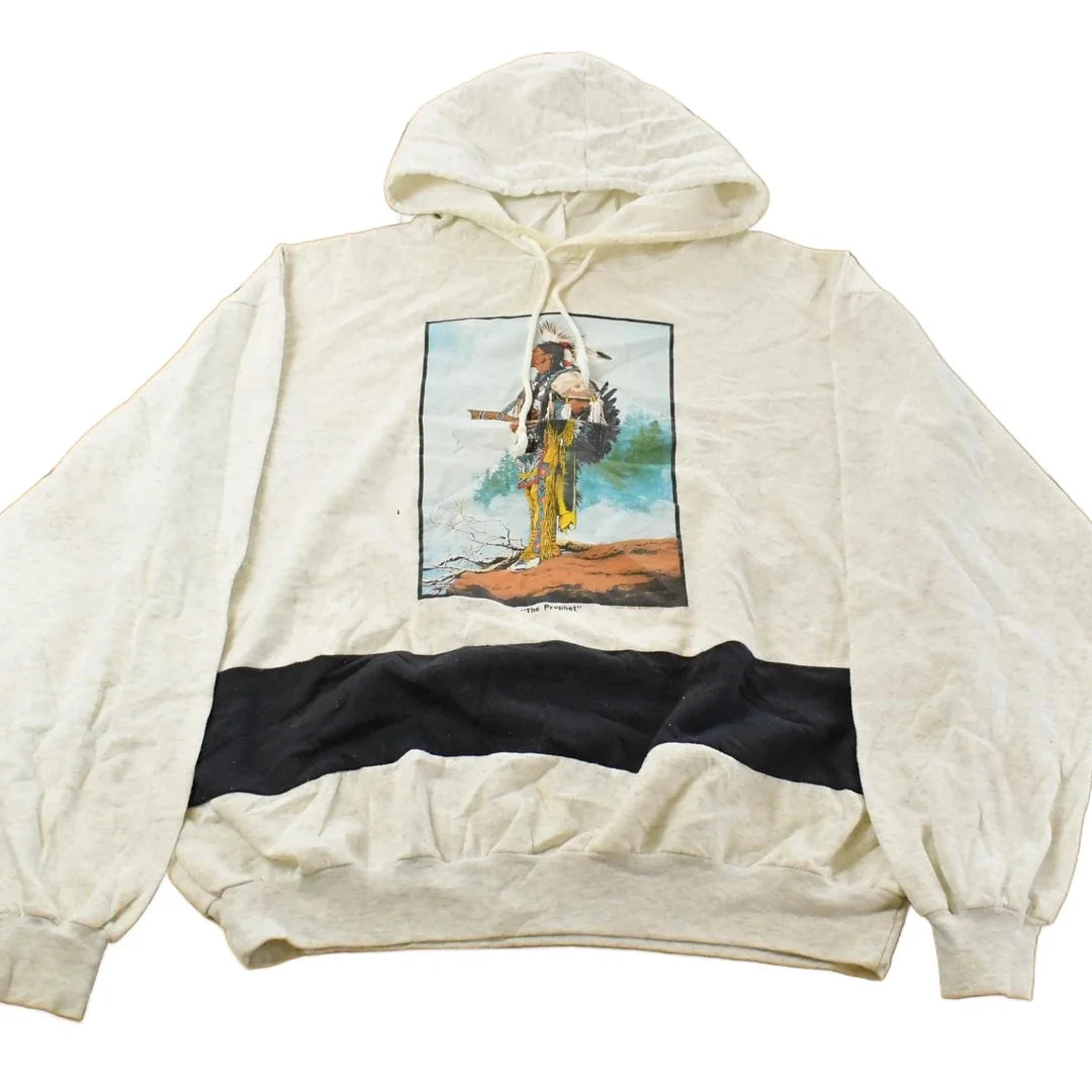 Vintage 1990s Native The Prophet Hoodie Sweater Men's XL from propervintagecanada