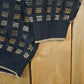 Vintage 1990s Natural Issue Abstract Pattern Knit Crewneck Sweater Men's Large from propervintagecanada