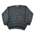 Vintage 1990s Natural Issue Abstract Pattern Knit Crewneck Sweater Men&