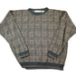 Vintage 1990s Natural Issue Knit Abstract Pattern Crewneck Sweater Men's XL from propervintagecanada