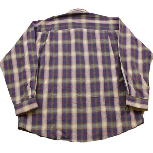 Vintage 1990s Natural Issue Plaid Button Up Shirt Men's XL from propervintagecanada