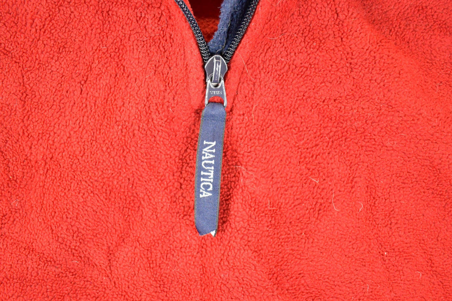 Vintage 1990s Nautica Challenge Fleece Quarter Zip Outdoorsman Sweater Men's L from propervintagecanada