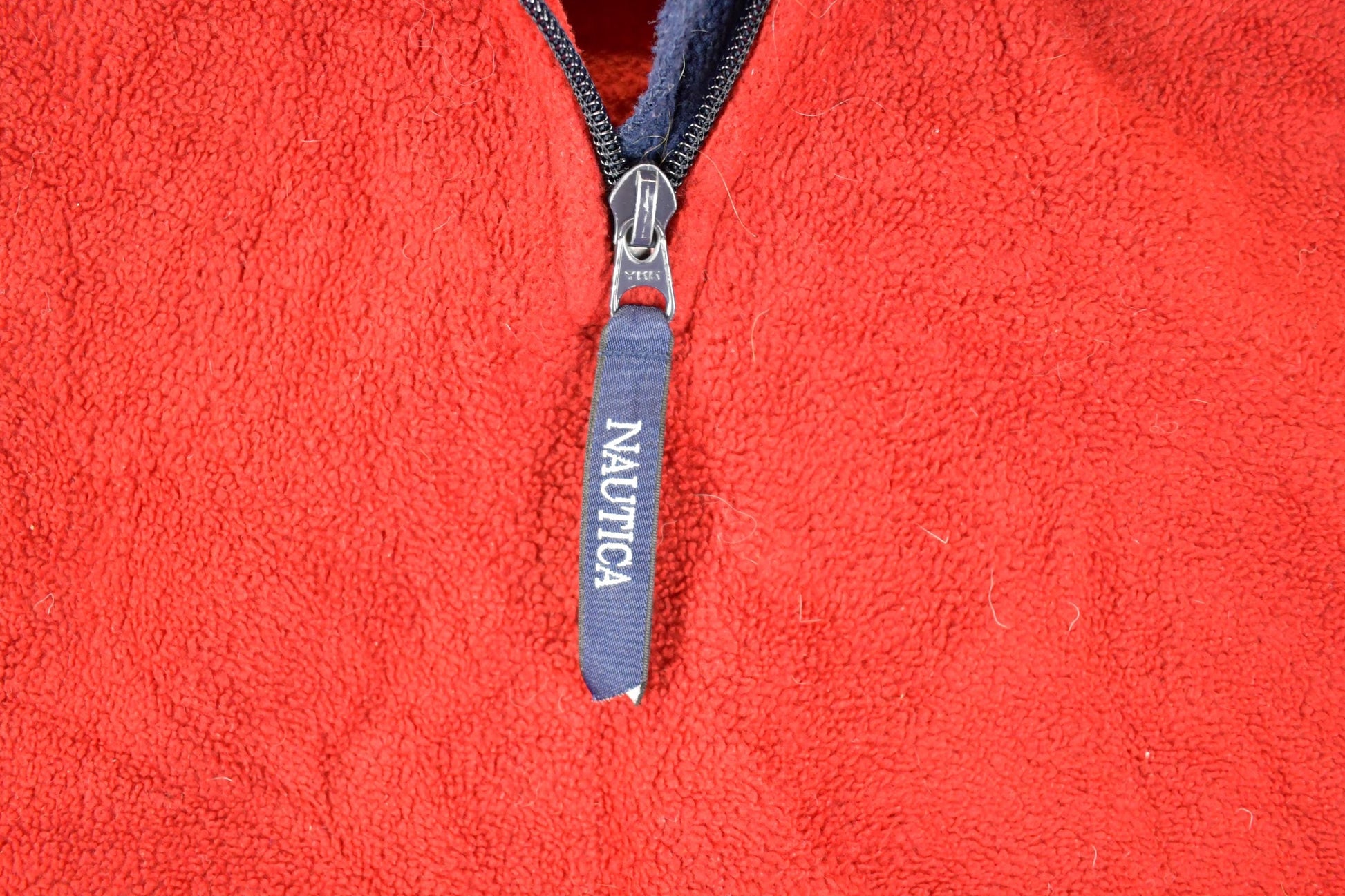 Vintage 1990s Nautica Challenge Fleece Quarter Zip Outdoorsman Sweater Men's L from propervintagecanada