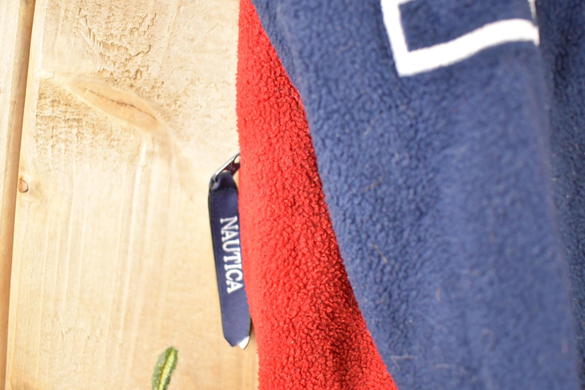 Vintage 1990s Nautica Challenge Fleece Quarter Zip Outdoorsman Sweater Men's L from propervintagecanada