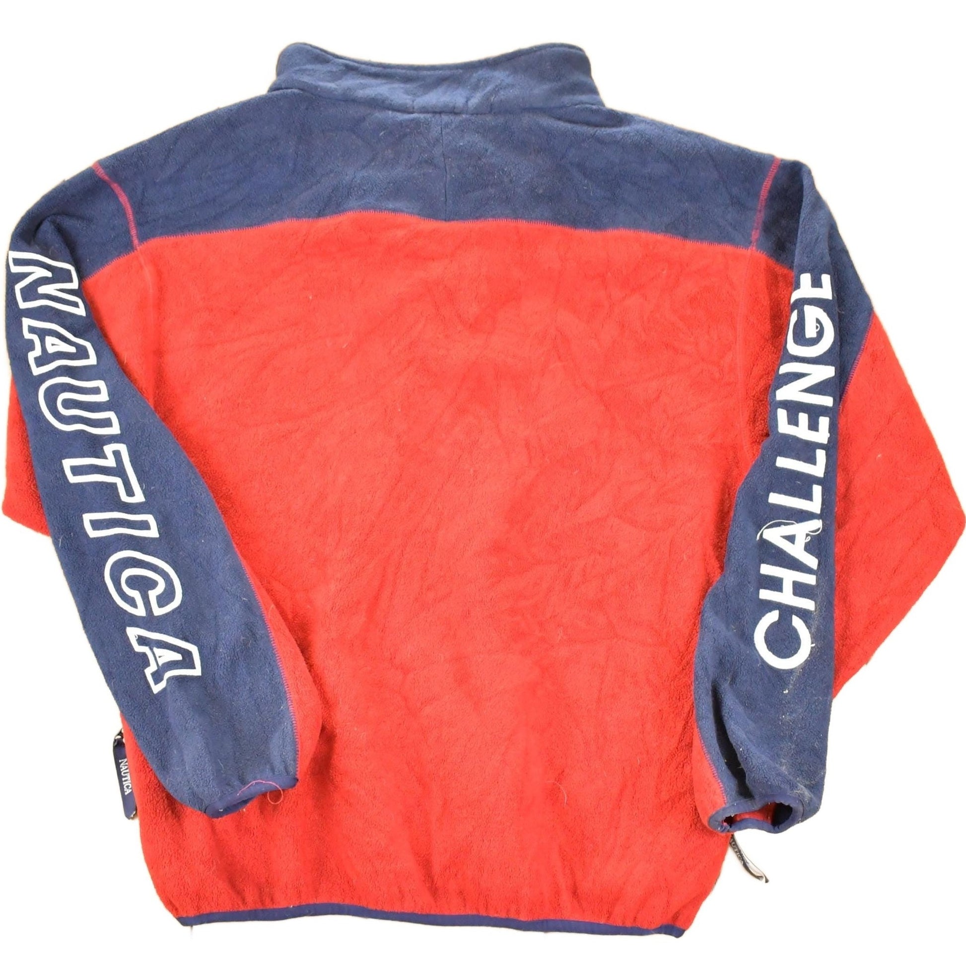 Vintage 1990s Nautica Challenge Fleece Quarter Zip Outdoorsman Sweater Men's L from propervintagecanada
