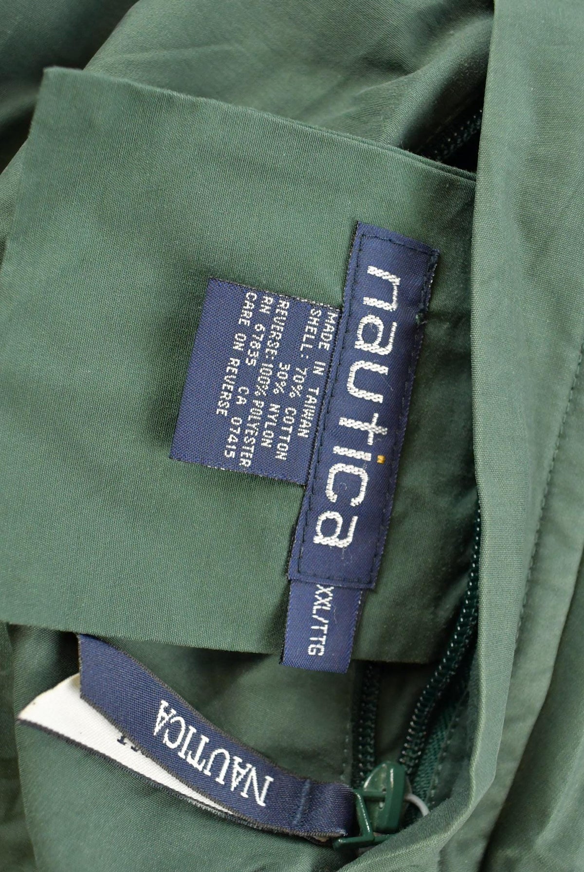 Vintage 1990s Nautica Cold Water Challenge Reversible Fleece Jacket Men's 2XL / Embroidered Logo / Athletic Winter Sailing / Streetwear from propervintagecanada