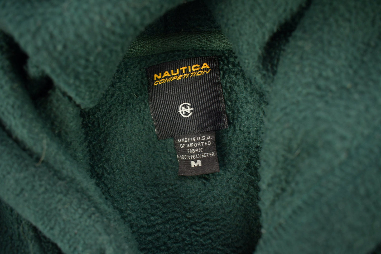 Vintage 1990s Nautica Competition Embroidered Fleece Hoodie Men's Large from propervintagecanada