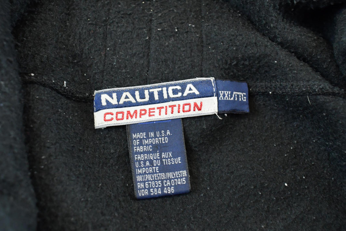 Vintage 1990s Nautica Competition EPG Fleece Hoodie Sweatshirt Mens Men's 2XL from propervintagecanada