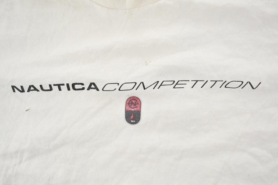 Vintage 1990s Nautica Competition Graphic T-Shirt Men's 2XL from propervintagecanada