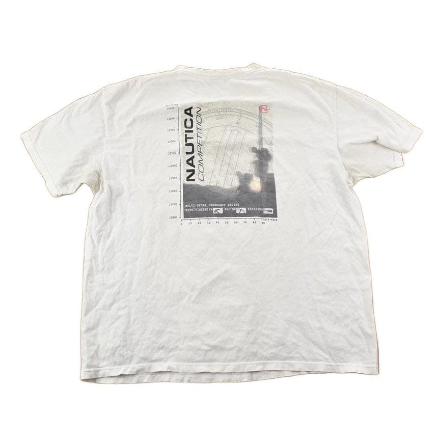 Vintage 1990s Nautica Competition Graphic T-Shirt Men's 2XL from propervintagecanada