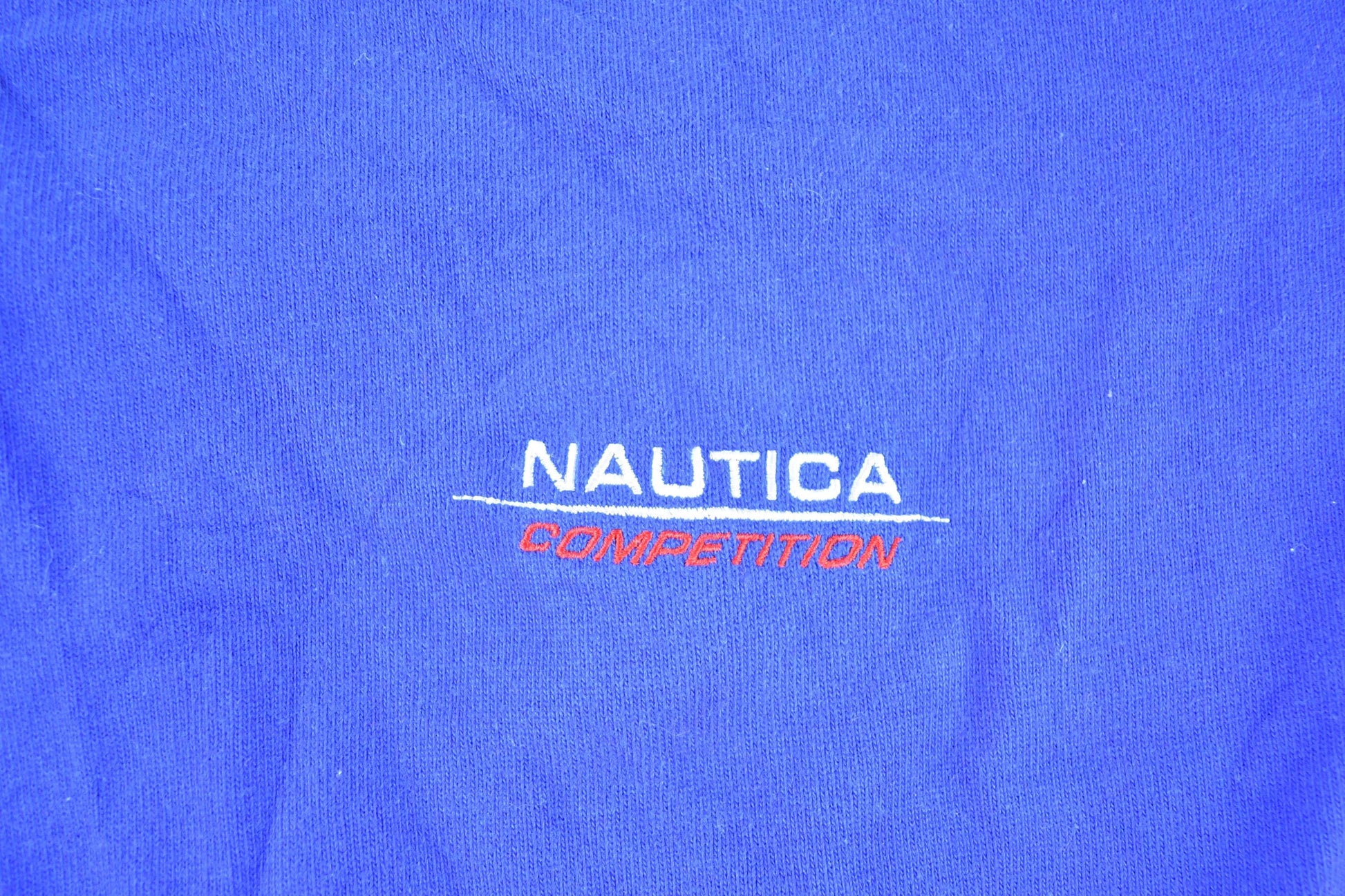 Vintage 1990s Nautica Competition Quarter Button Up Sailing Polo Long Sleeve Shirt Men's XL from propervintagecanada
