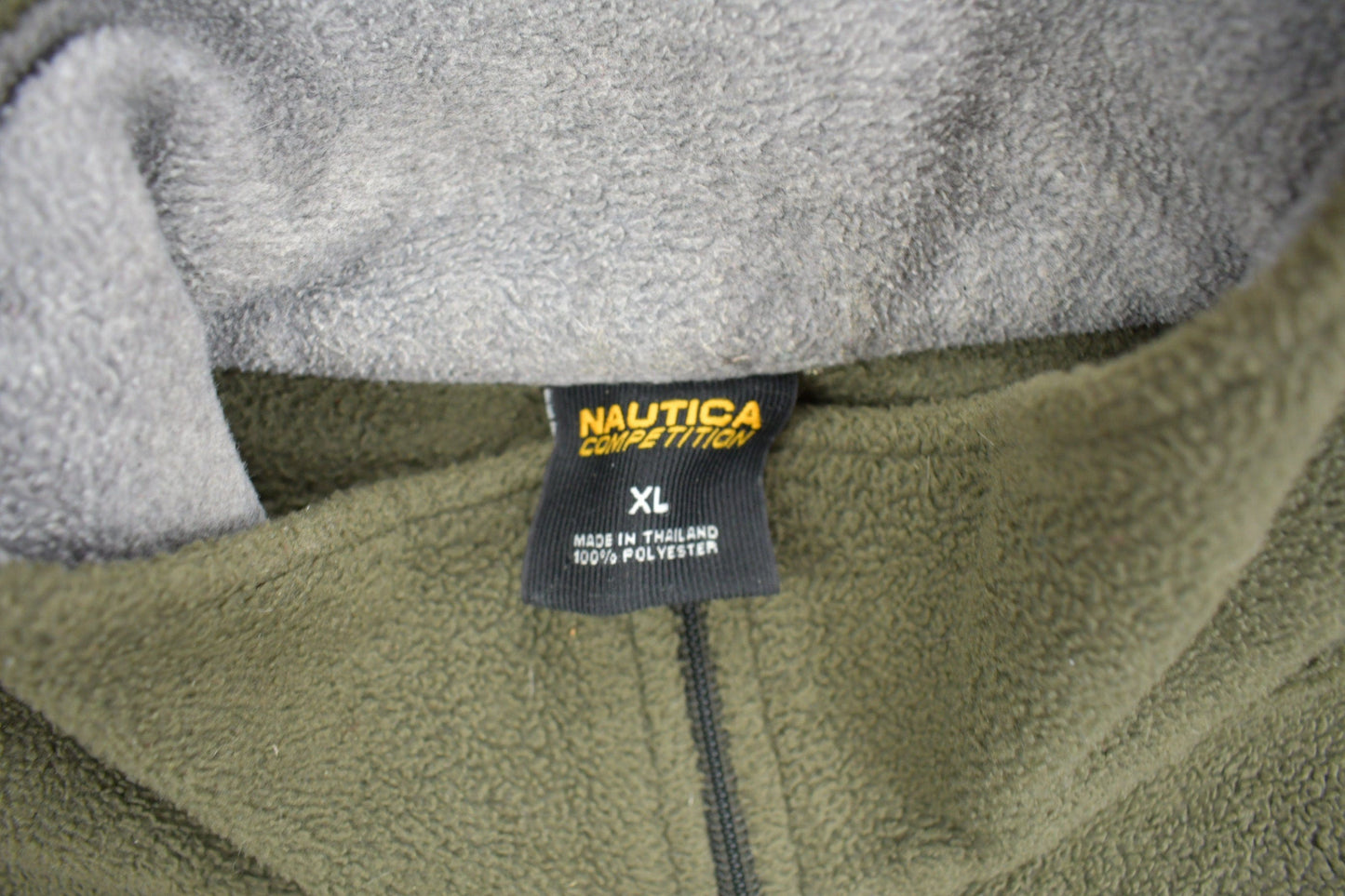 Vintage 1990s Nautica Competition Quarter Zip Fleece Sweater from propervintagecanada