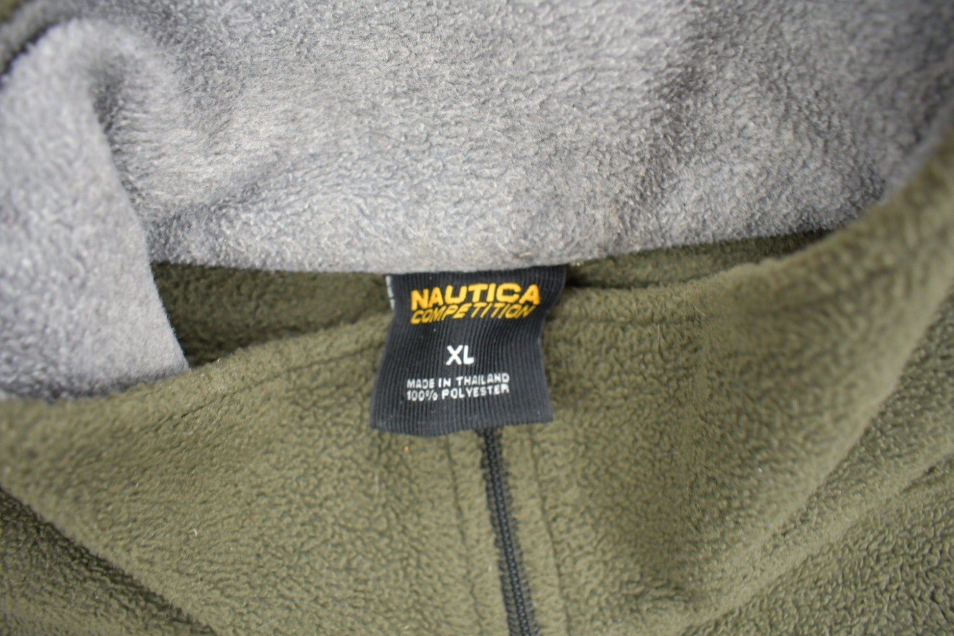 Vintage 1990s Nautica Competition Quarter Zip Fleece Sweater from propervintagecanada