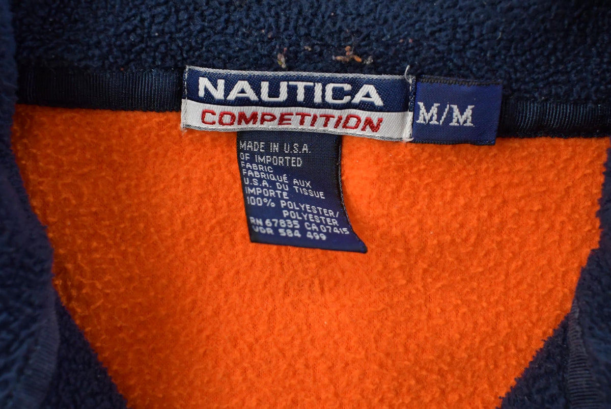 Vintage 1990s Nautica Competition Quarter Zip Fleece Sweater Men's L from propervintagecanada