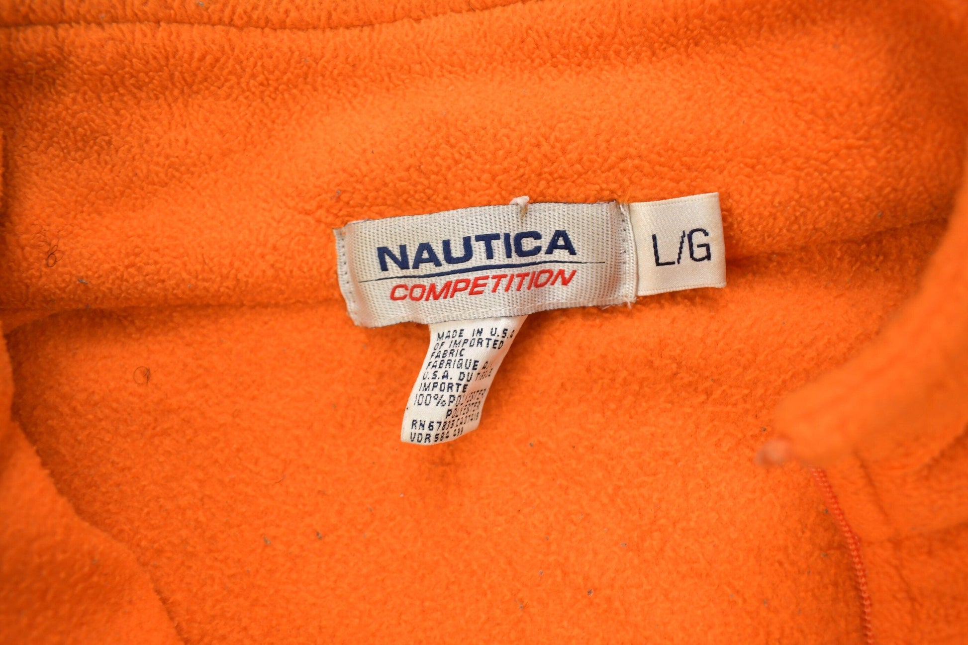 Vintage 1990s Nautica Competition Quarter Zip Fleece Sweater Men's Large from propervintagecanada