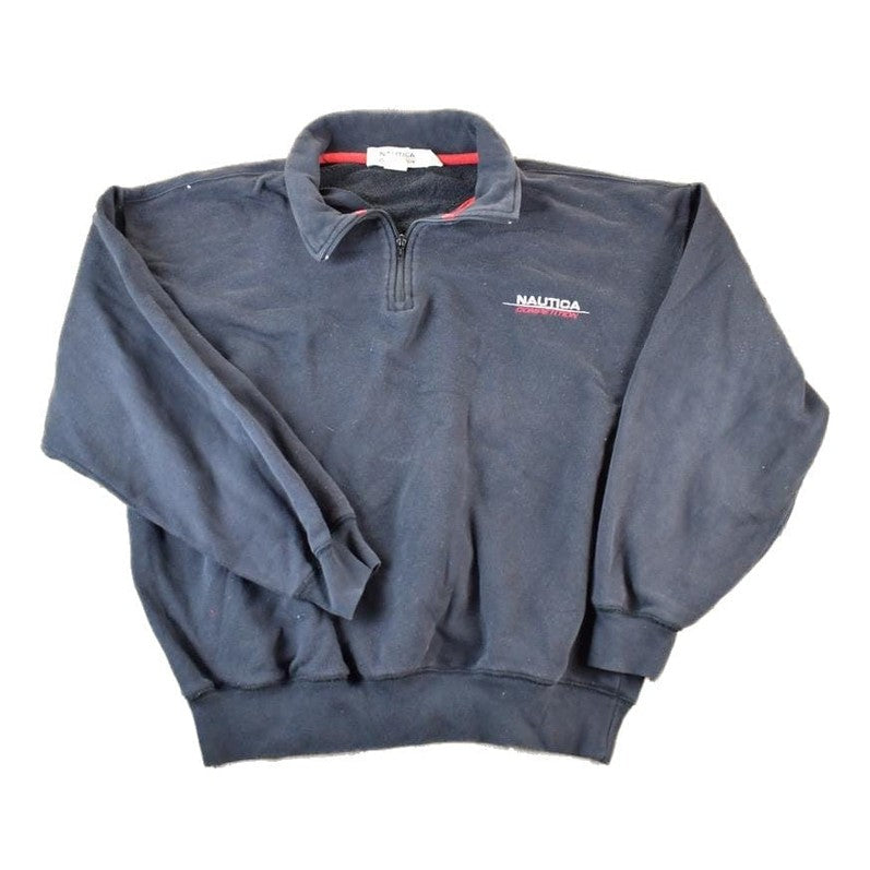 Vintage 1990s Nautica Competition quarter Zip Souvenir Crewneck Sweatshirt Made In USA Men's XL from propervintagecanada