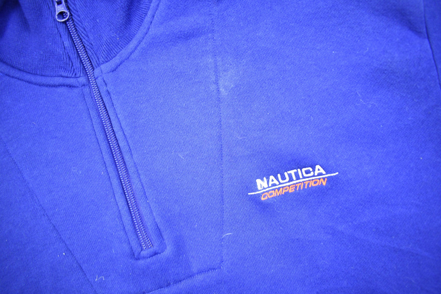 Vintage 1990s Nautica Competition Quarter Zip Sweatshirt Men's Large from propervintagecanada