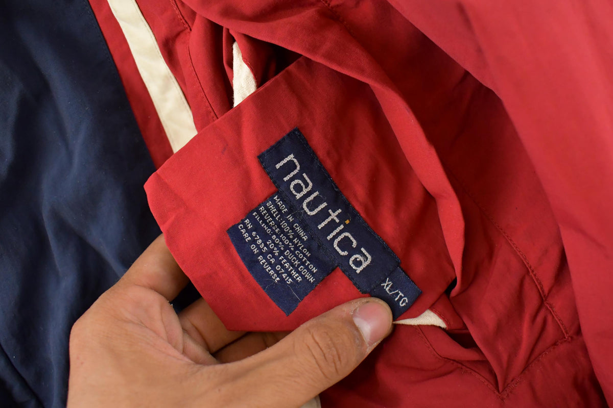 Vintage 1990s Nautica Down Puffer Jacket Men's XL from propervintagecanada