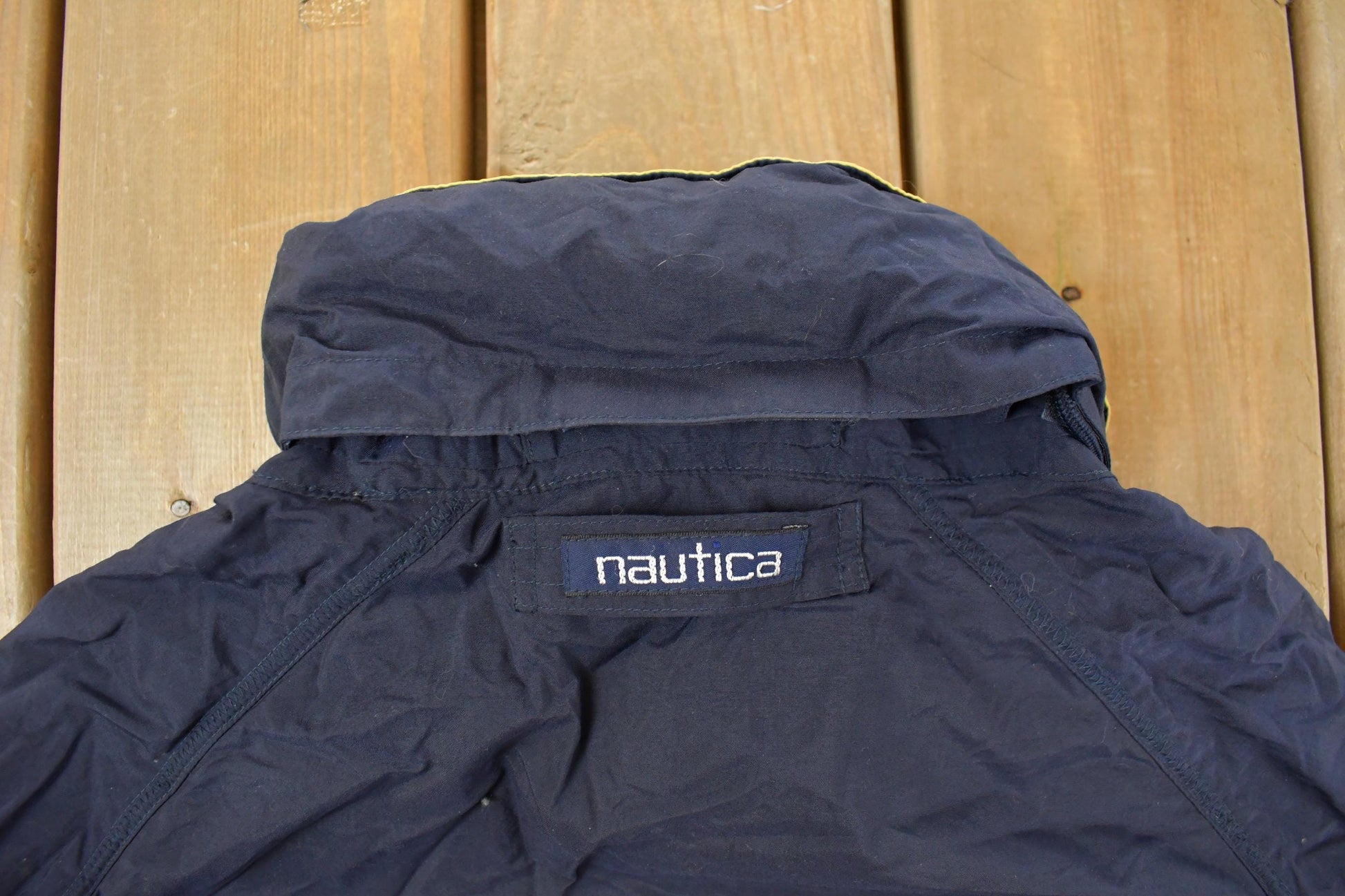 Vintage 1990s Nautica Full Zip Windbreaker Jacket Men's Medium from propervintagecanada