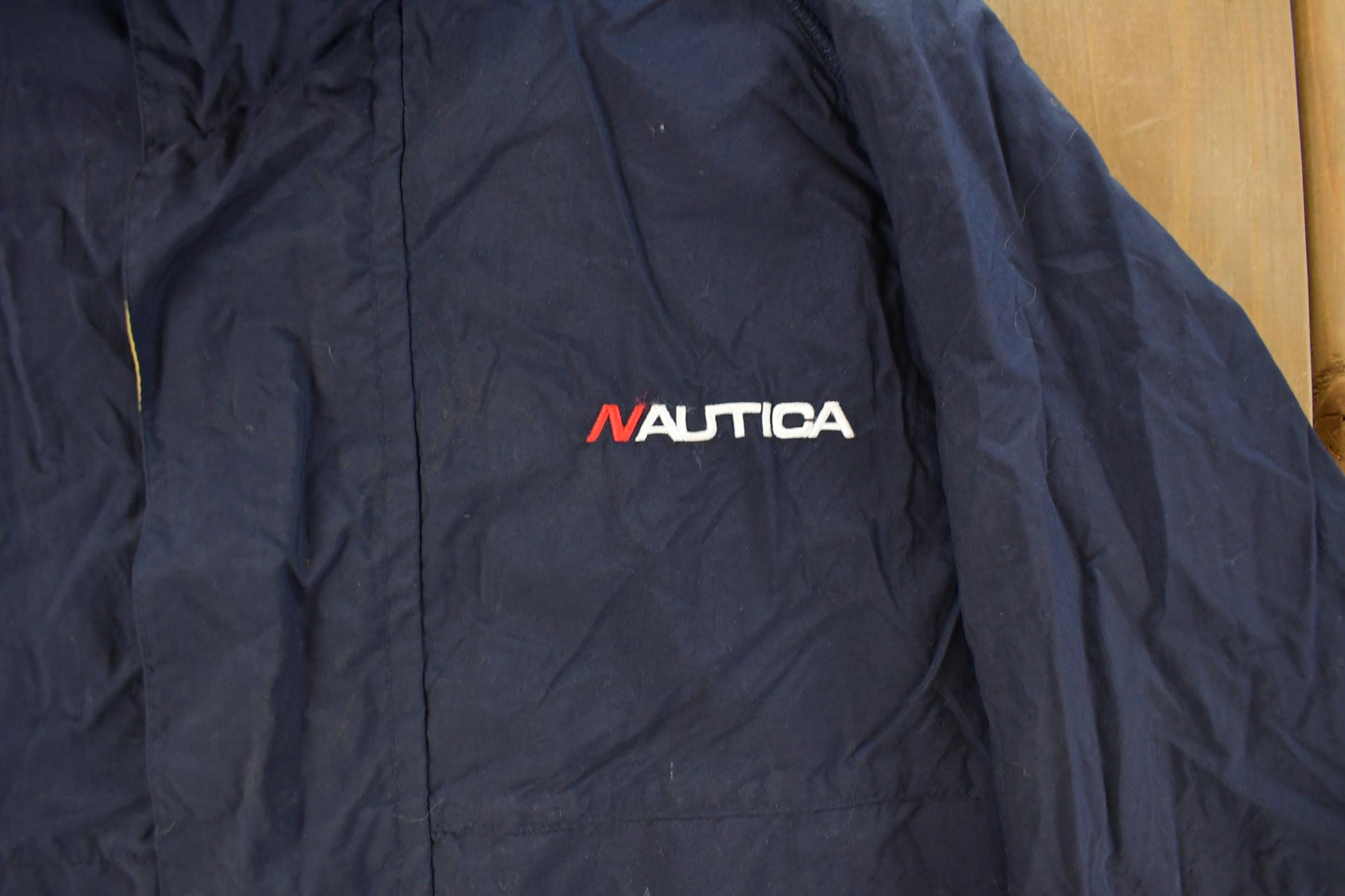 Vintage 1990s Nautica Full Zip Windbreaker Jacket Men's Medium from propervintagecanada