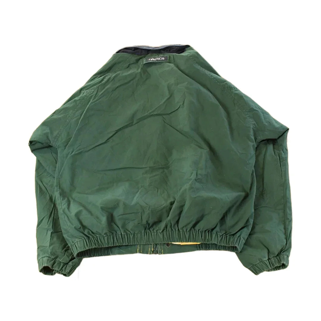 Vintage 1990s Nautica Full Zip Windbreaker Jacket Youth Large Men's Large from propervintagecanada